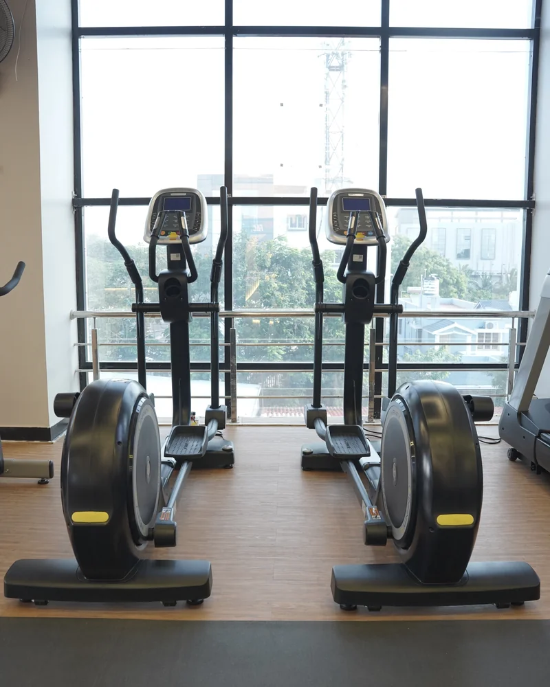 Elliptical Cross-Trainers by the Sunlit Windows