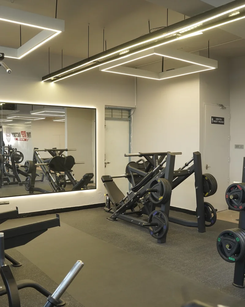 Multi-Functional Cable Crossover Trainer with Wall Mirrors